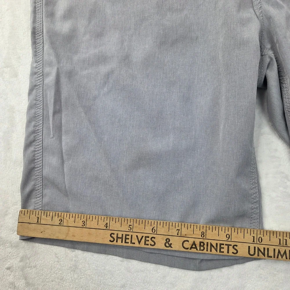 Quiksilver Hybrid Shorts Mens‎ 34 Gray Heathered Amphibian Walk Shorts Good